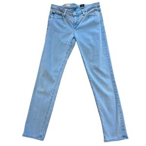 AG Adriano Goldschmied The Stevie Ankle Slim Straight Leg Jeans Light Wash 28R